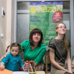Viens no semināra rīkotājiem - žurnāls Mans Mazais, aicināja mammas dalīties ar ieteikumiem žurnāla veidošanā